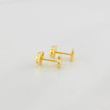 Topos Corazón Punteado 0.5g / 5mm Oro Amarillo 18K