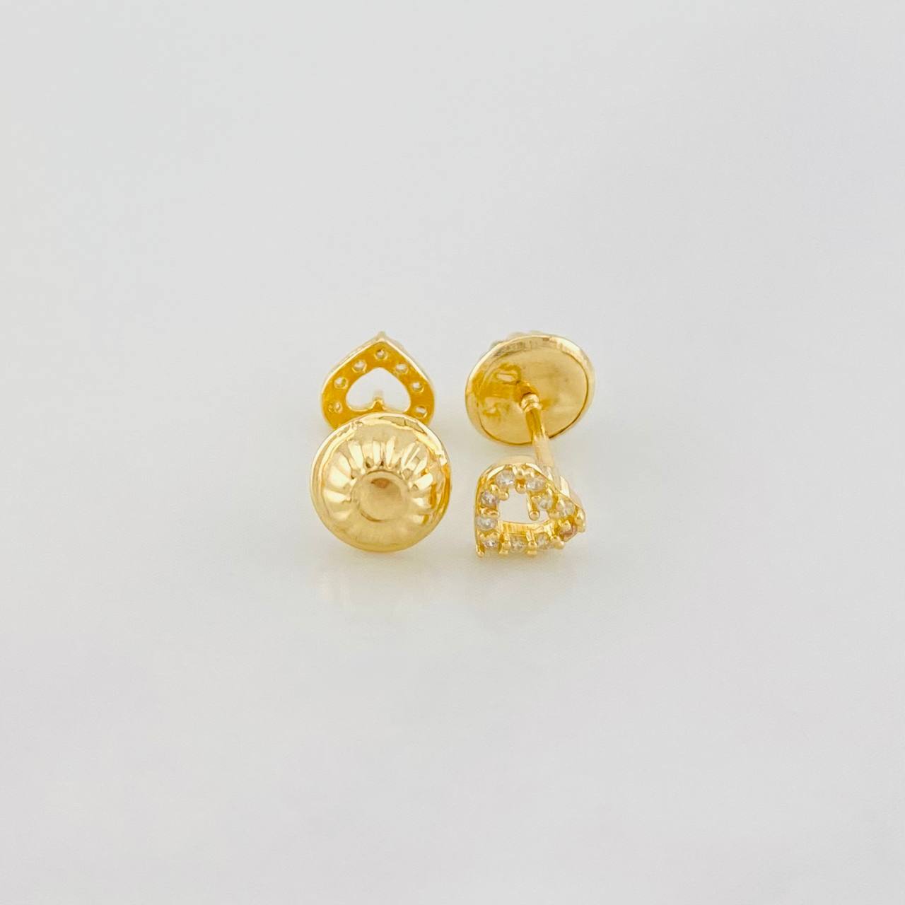 Topos Silueta Corazón 0.55g / 4.5mm Oro Amarillo 18K