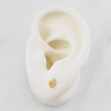 Topos Silueta Corazón 0.55g / 4.5mm Oro Amarillo 18K