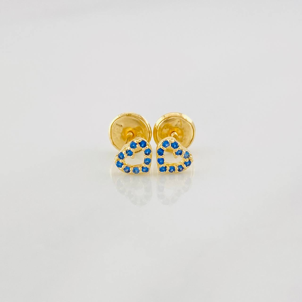 Topos Silueta Corazón 0.55g / 4.3mm Oro Amarillo 18K