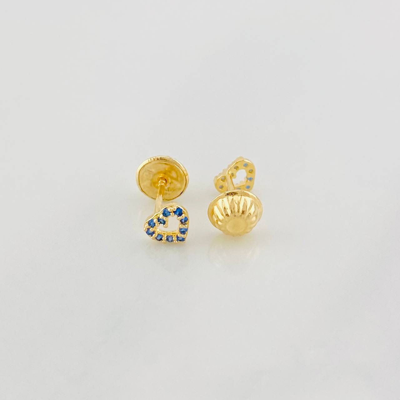Topos Silueta Corazón 0.55g / 4.3mm Oro Amarillo 18K
