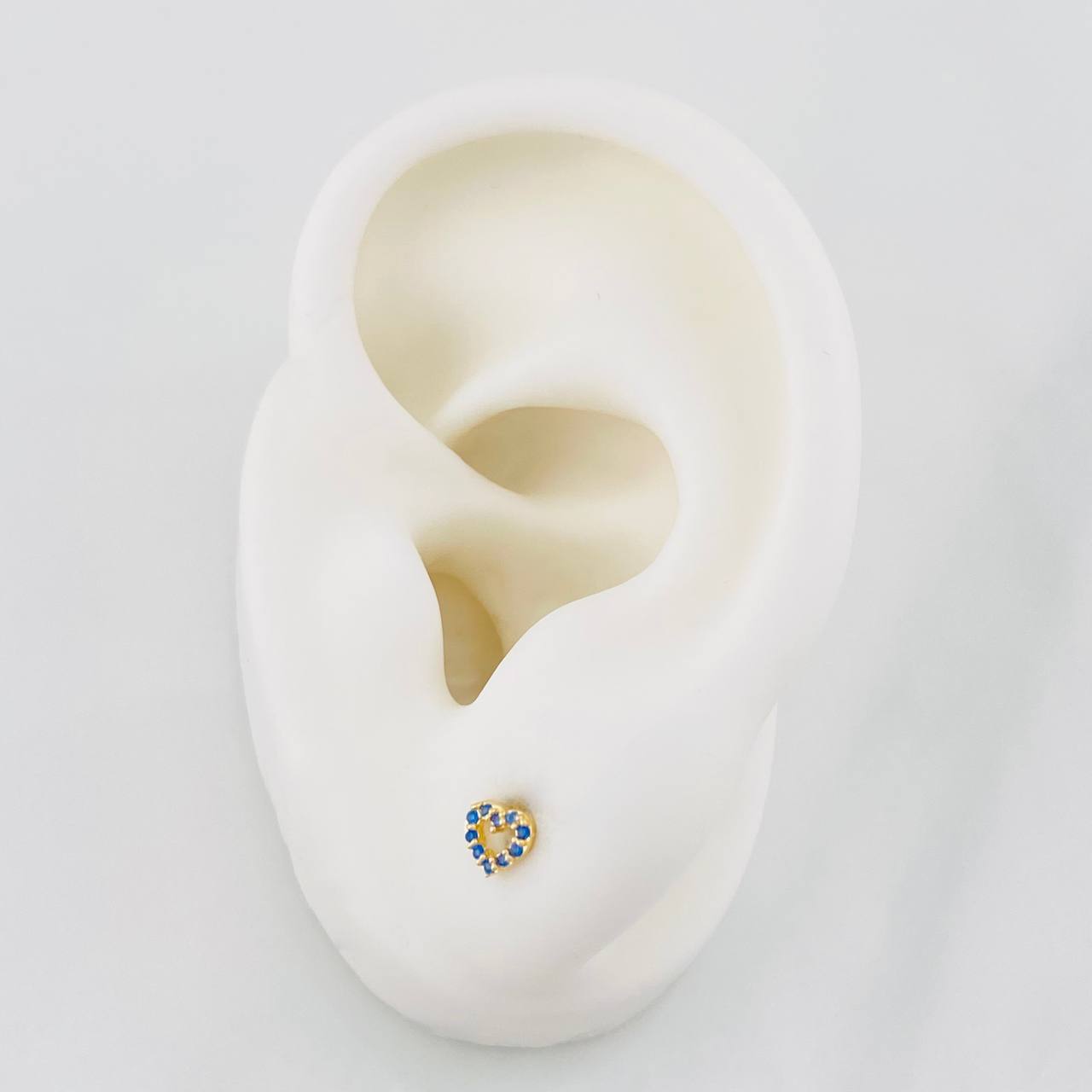 Topos Silueta Corazón 0.55g / 4.3mm Oro Amarillo 18K