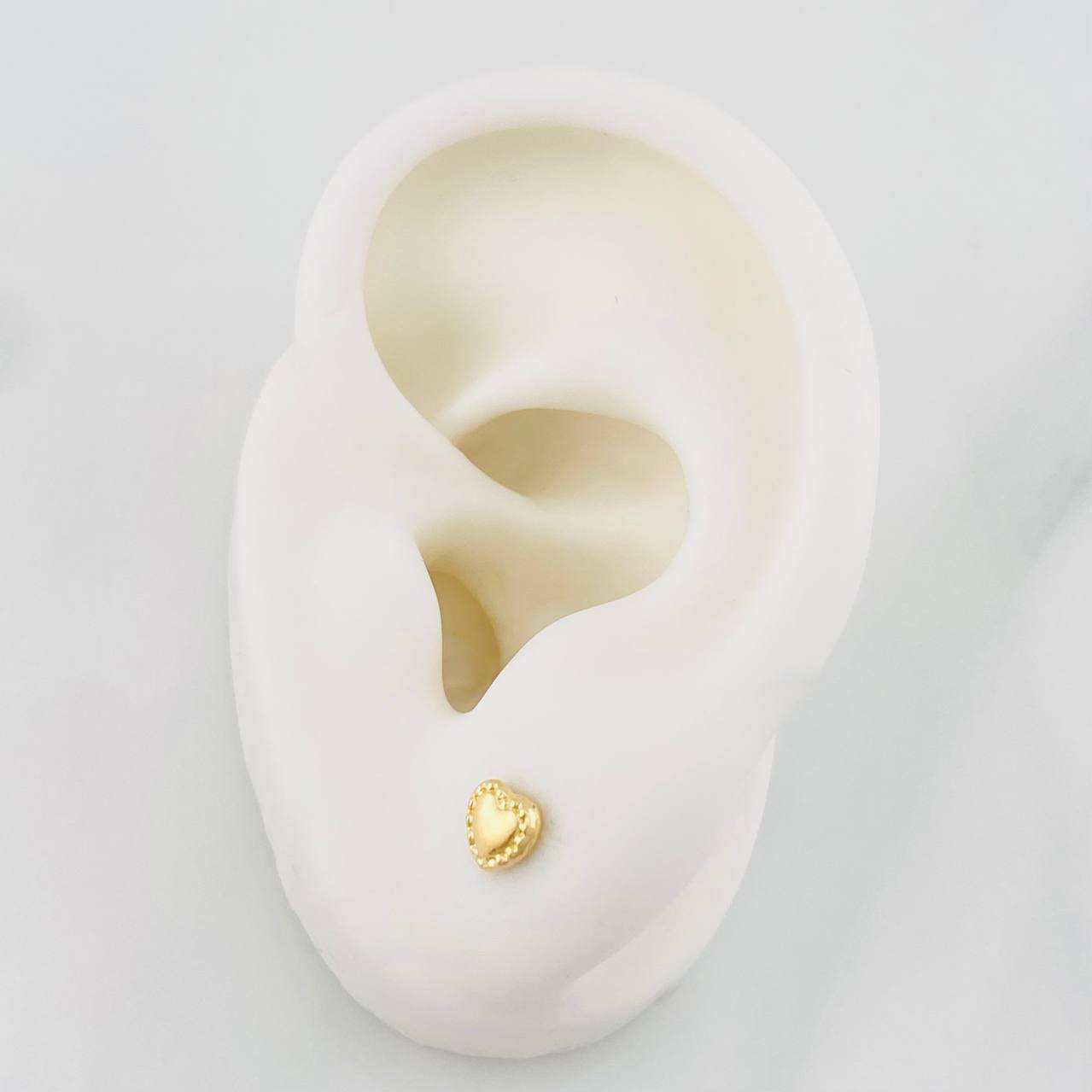 Topos Corazón 0.5g / 5.1mm Oro Amarillo 18K