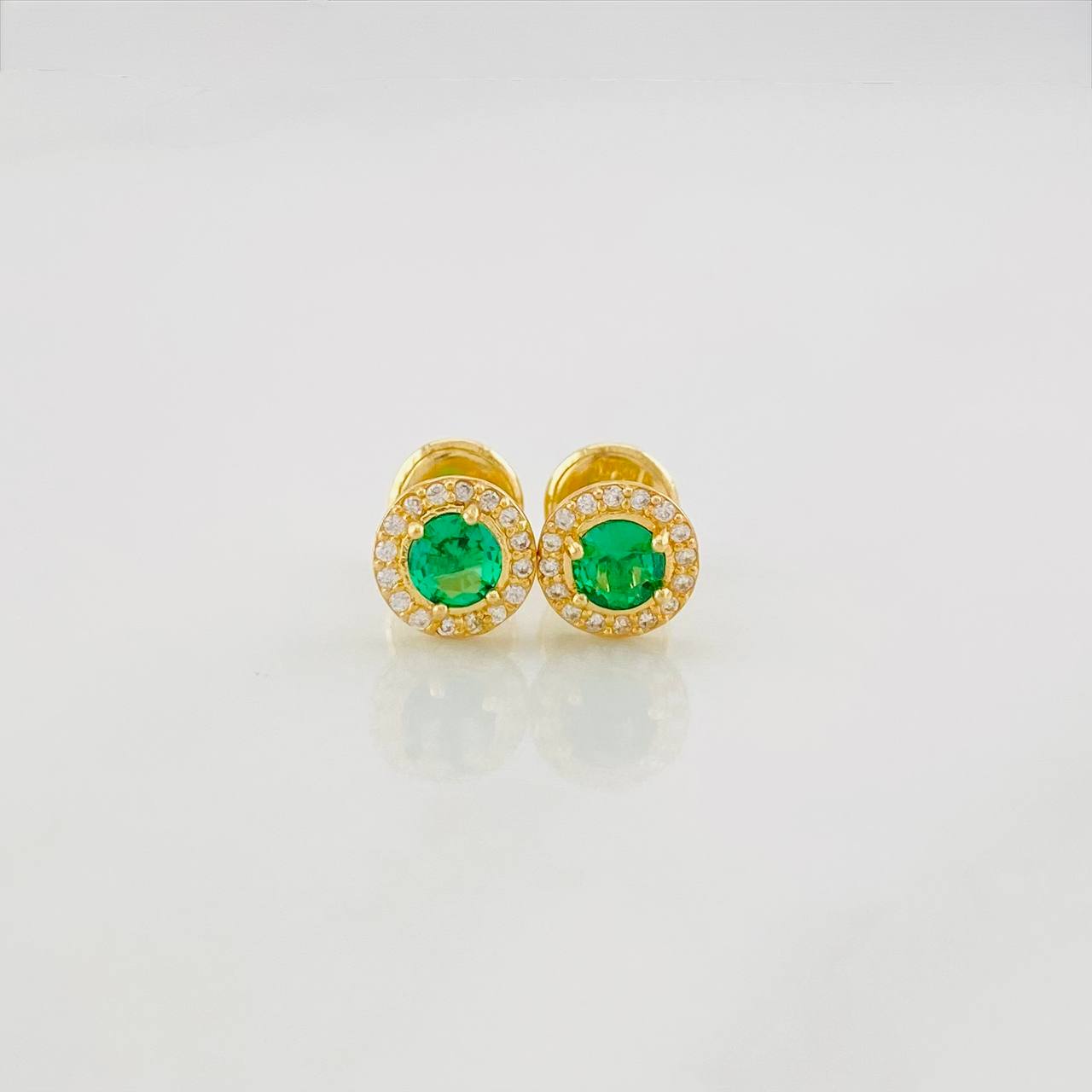 Topos Halo Circulo 0.95g / 6.2mm Oro Amarillo 18K