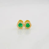 Topos Halo Circulo 0.95g / 6.2mm Oro Amarillo 18K
