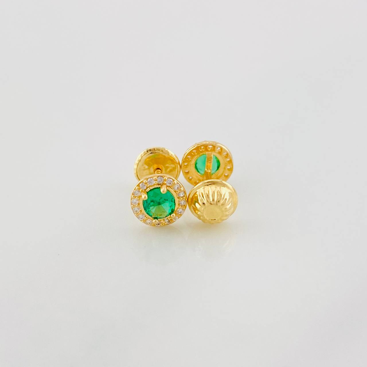 Topos Halo Circulo 0.95g / 6.2mm Oro Amarillo 18K