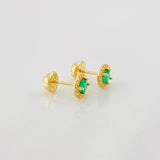Topos Halo Circulo 0.95g / 6.2mm Oro Amarillo 18K