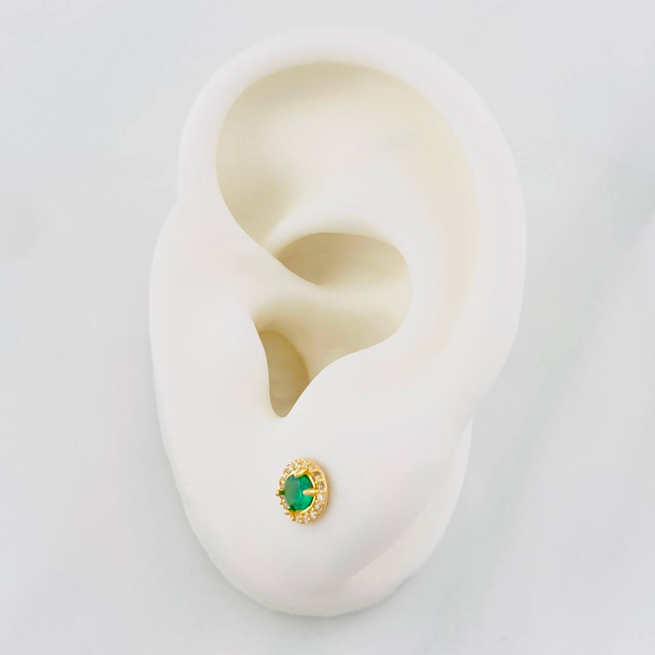 Topos Halo Circulo 0.95g / 6.2mm Oro Amarillo 18K