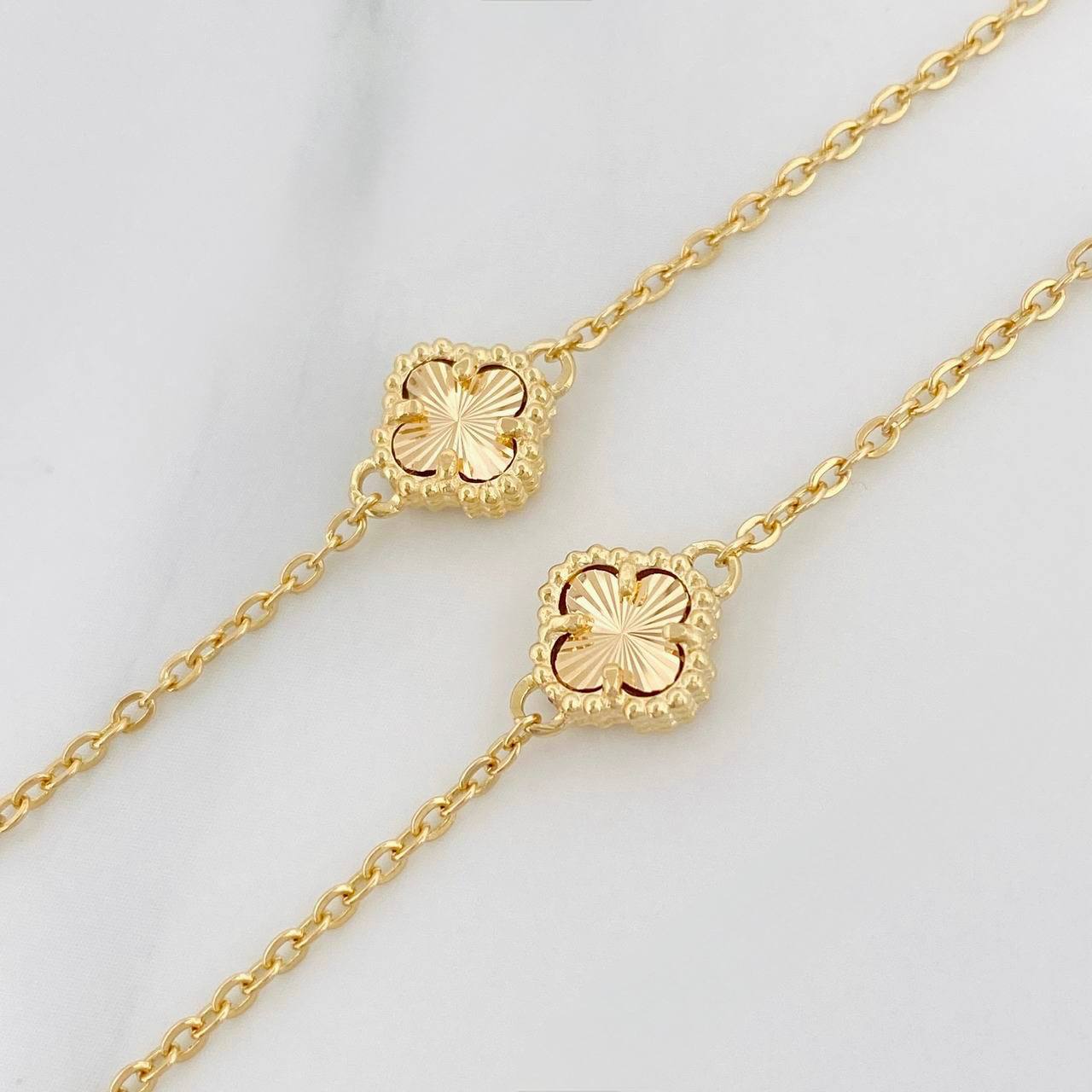 Cadena Aro Seguido Trebol 5.75g / 53cm / 8.1mm Oro Amarillo 18K