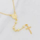 Rosario Virgen Milagrosa Cruz 6.5g / 50cm / 3mm Oro Amarillo 18K %
