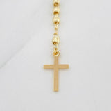 Rosario Virgen Milagrosa Cruz 6.5g / 50cm / 3mm Oro Amarillo 18K %