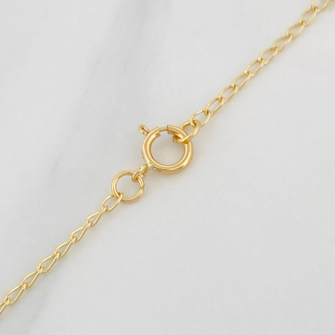 Rosario Virgen Milagrosa Cruz 6.5g / 50cm / 3mm Oro Amarillo 18K %