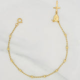 Pulso Denario Virgen Milagrosa 2.65g / 20cm / 3mm Oro Amarillo 18K
