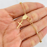 Pulso Denario Espiga Virgen Milagrosa 2.35g / 22cm / 3mm Oro Amarillo 18K