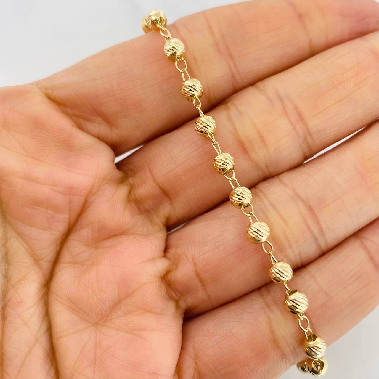 Pulso Militar 3.05g / 19.05cm / 4mm Oro Amarillo 18K