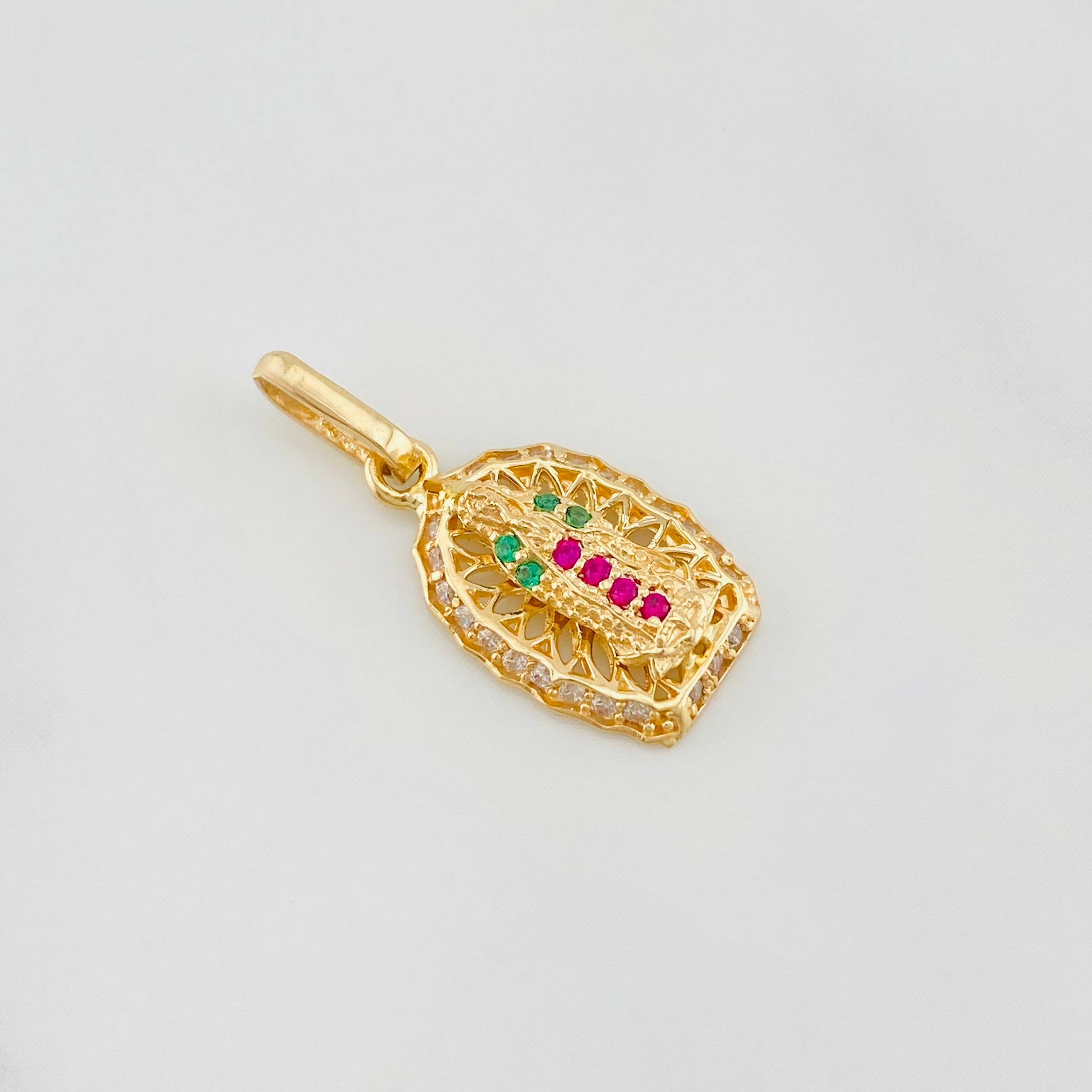 Dije Virgen de Guadalupe 1.3g / 2.1cm Oro Amarillo 18K