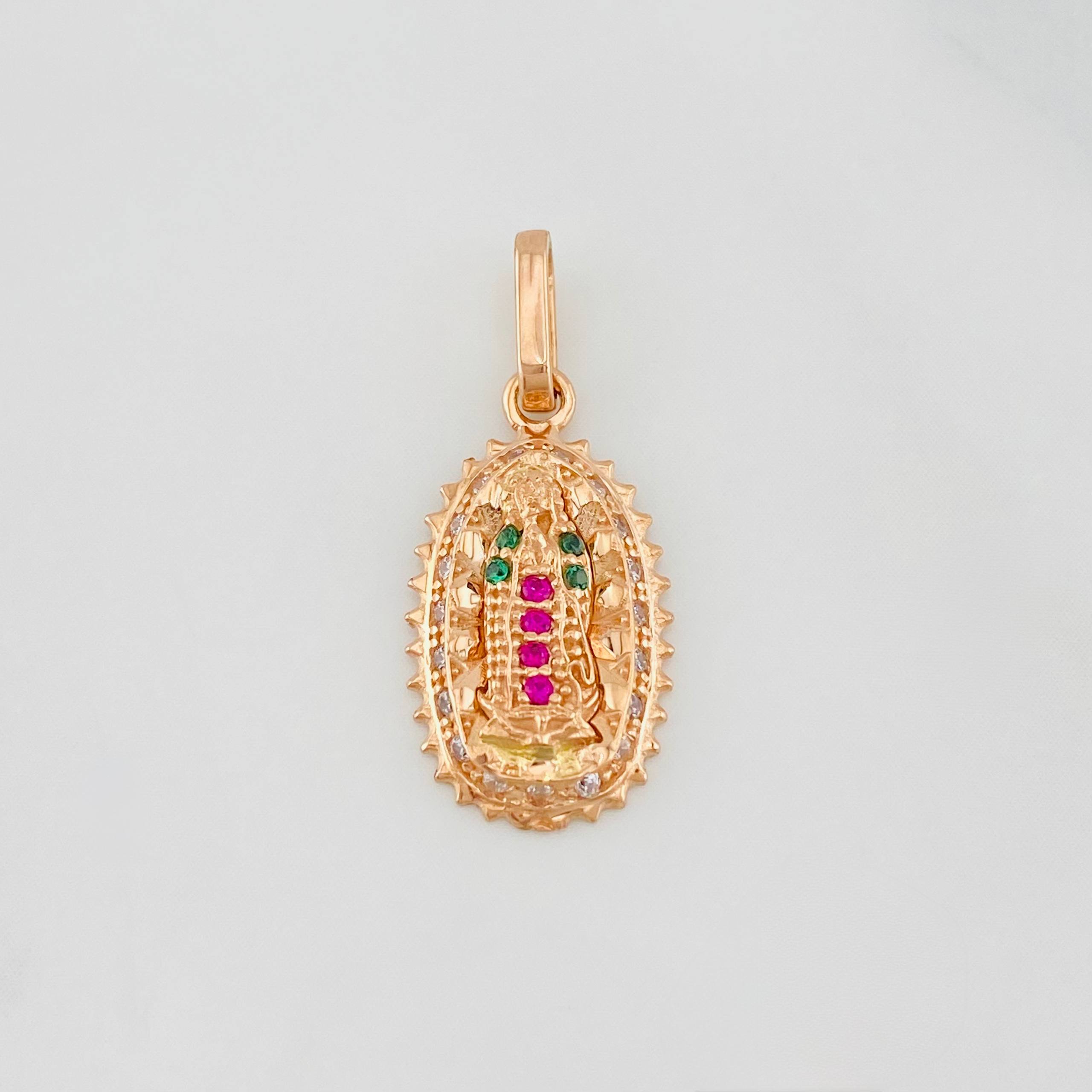 Dije Virgen de Guadalupe 1.45g / 2cm Oro Rosa 18K