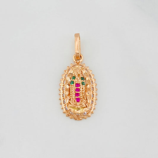 Dije Virgen de Guadalupe 1.45g / 2cm Oro Rosa 18K