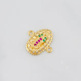 Herraje Virgen de Guadalupe 1.3g / 1.05cm Oro Rosa 18K