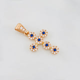 Dije Cruz Tupida 1.95g / 2.05cm Oro Rosa 18K