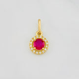 Dije Halo Circulo 1.15g / 1.05cm Oro Amarillo 18K