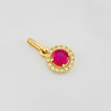 Dije Halo Circulo 1.15g / 1.05cm Oro Amarillo 18K