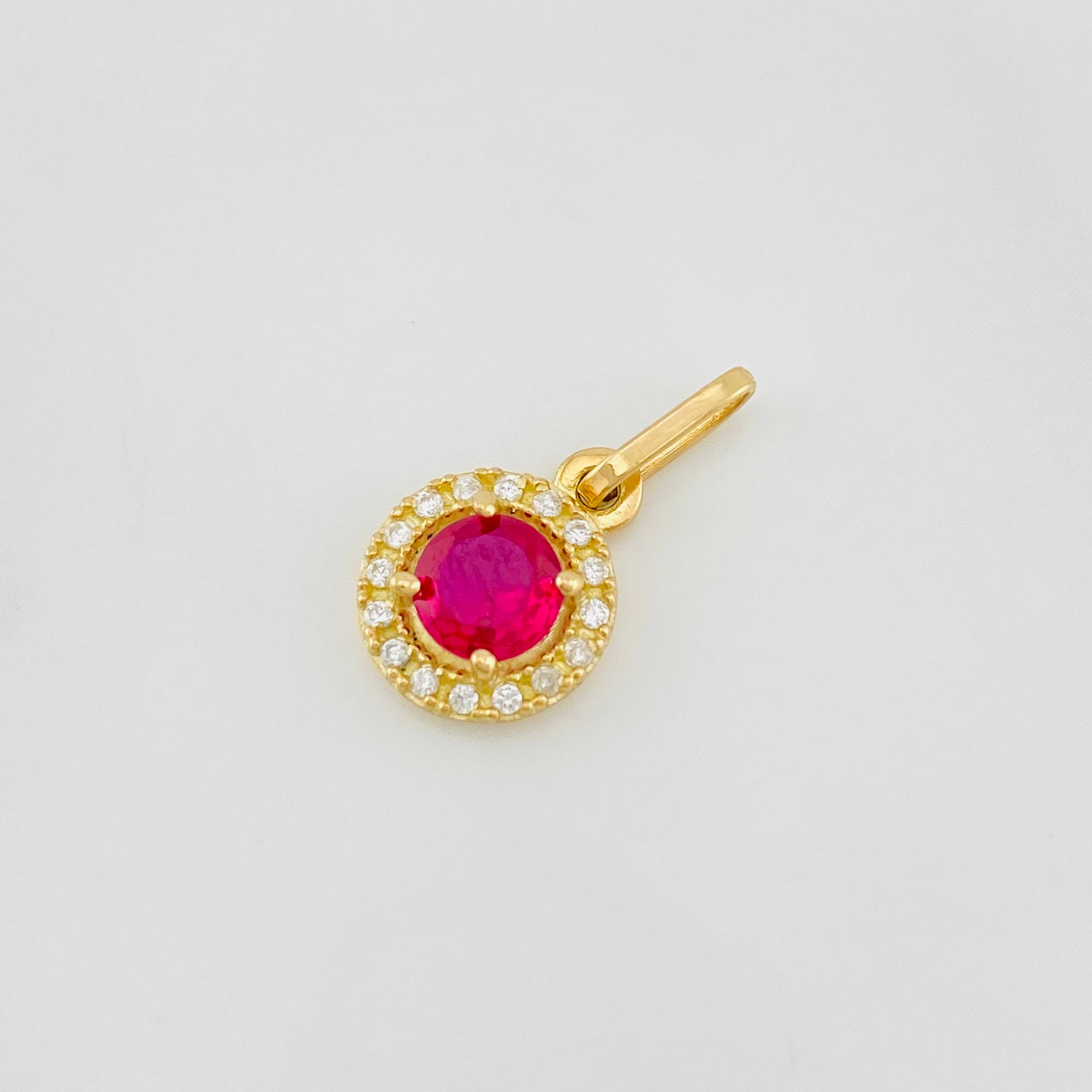 Dije Halo Circulo 1.15g / 1.05cm Oro Amarillo 18K
