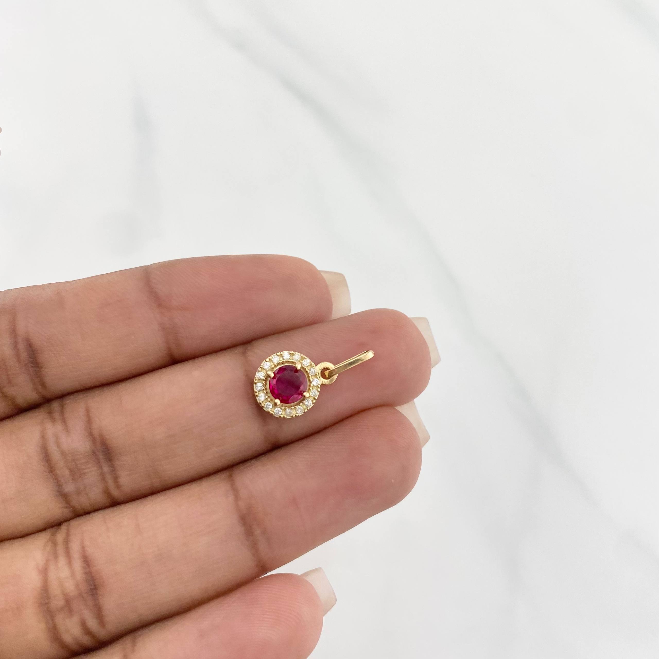 Dije Halo Circulo 1.15g / 1.05cm Oro Amarillo 18K