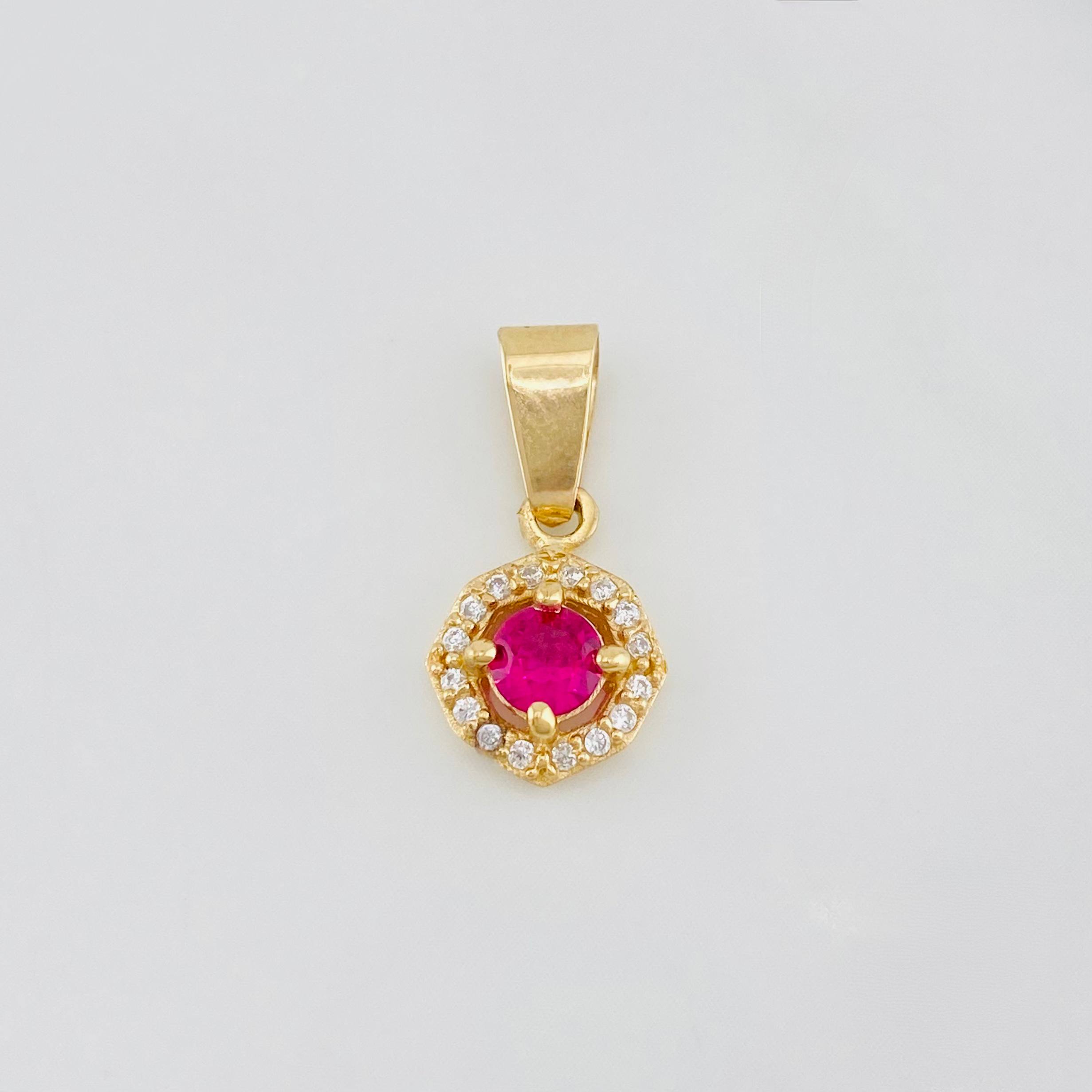 Dije Halo 1.15g / 1.05cm Oro Amarillo 18K
