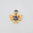 Herraje Pato Bolsa Dinero 1.6g / 1.05cm Tres Oros 18K