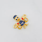 Herraje Pato Bolsa Dinero 1.6g / 1.05cm Tres Oros 18K