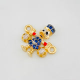 Herraje Pato Bolsa Dinero 1.6g / 1.05cm Tres Oros 18K
