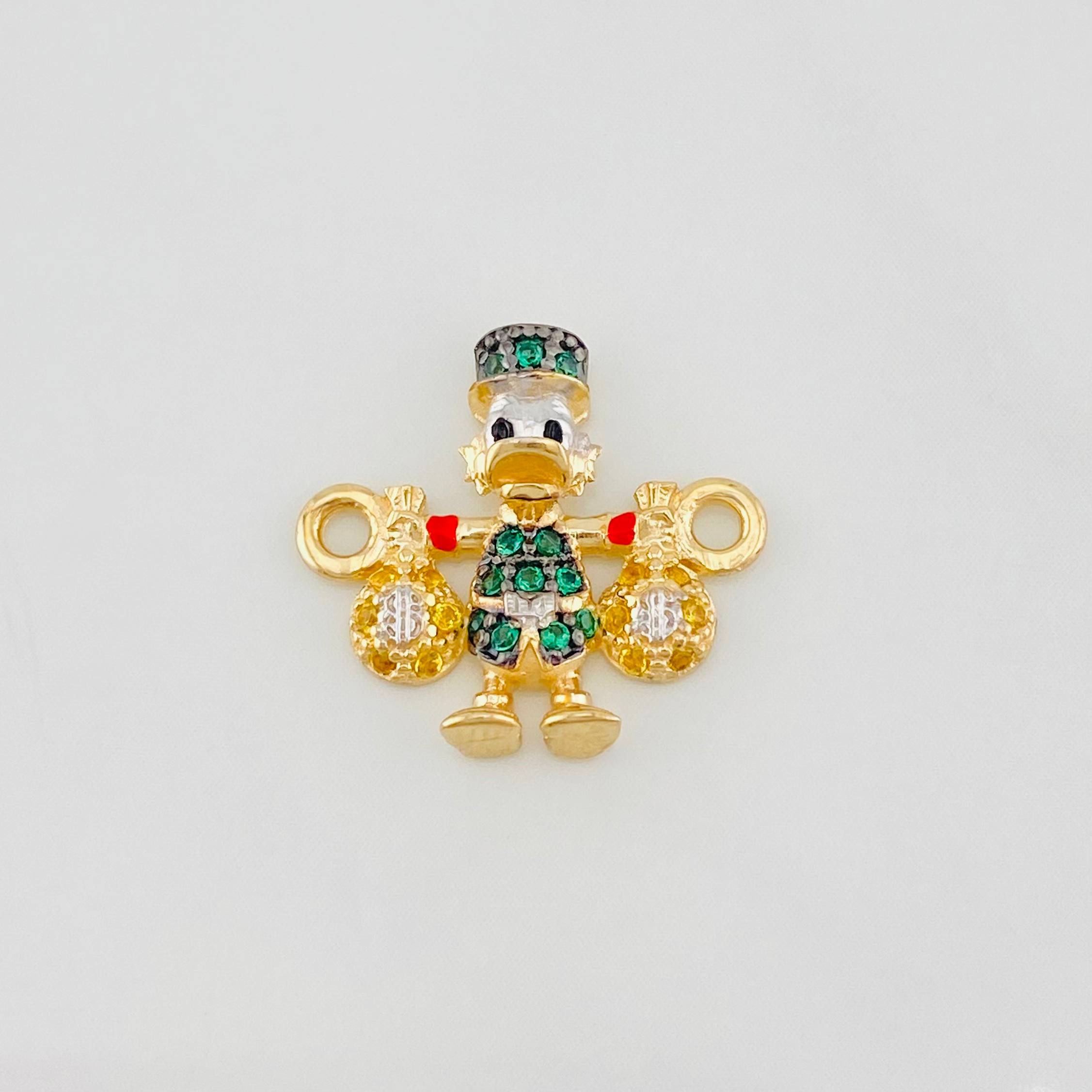 Herraje Pato Bolsa Dinero 1.55g / 1.05cm Tres Oros 18K