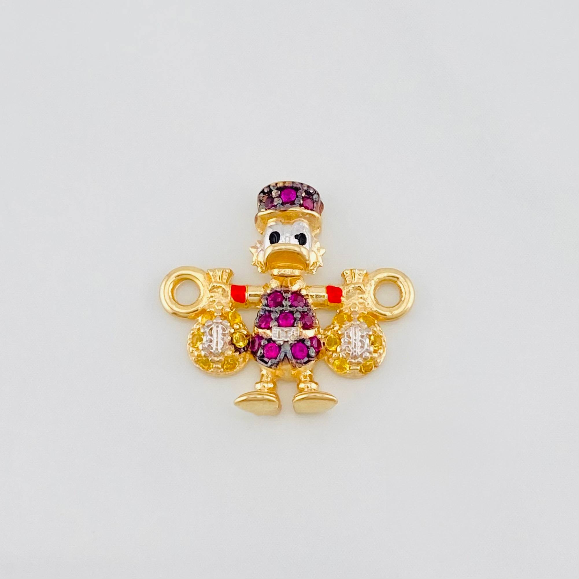 Herraje Pato Bolsa Dinero 1.7g / 1.05cm Tres Oros 18K