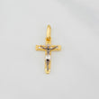 Dije Cruz Cristo 0.9g / 2cm Tres Oros 18K