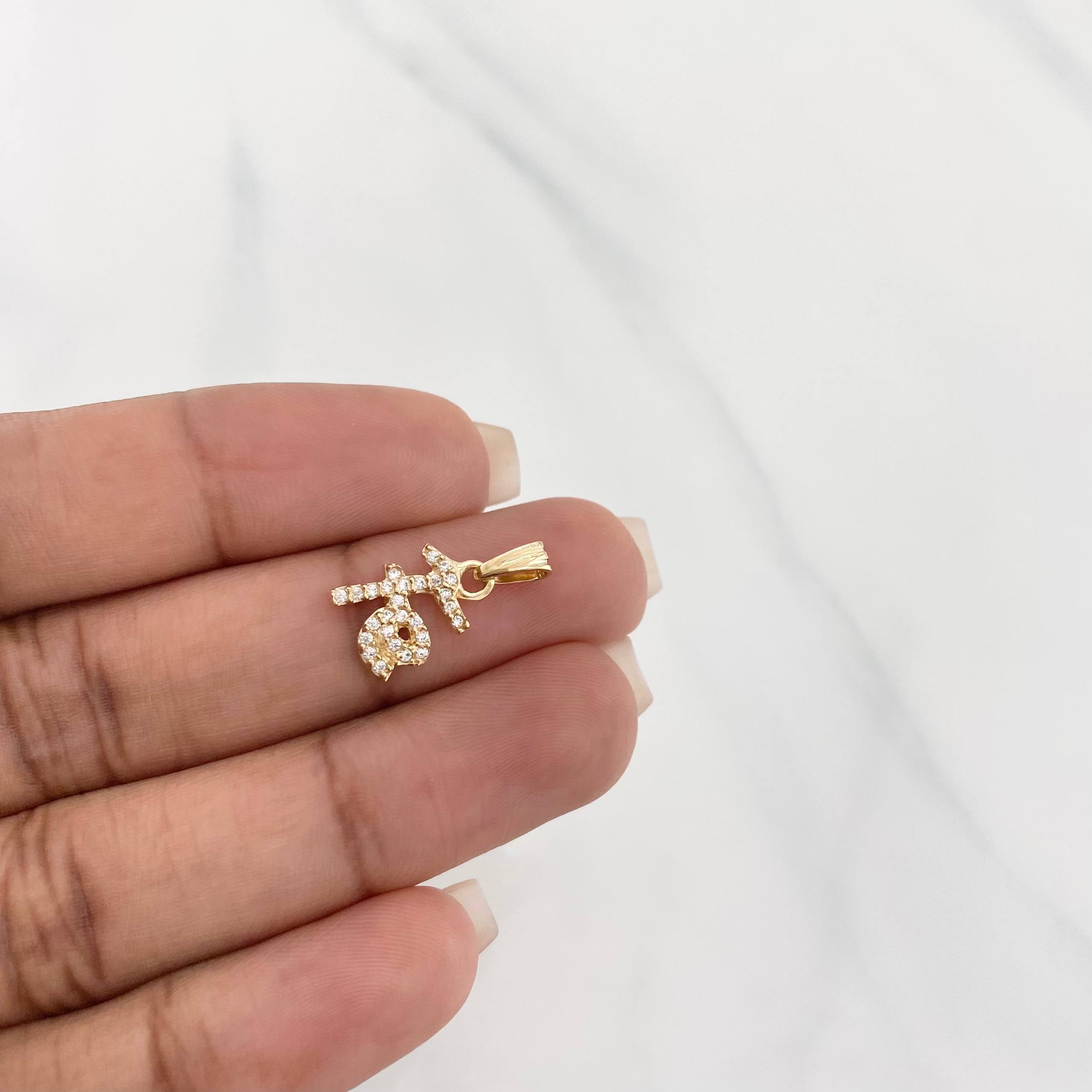 Dije Fe 1.1g / 1.05cm Oro Amarillo 18K