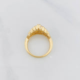 Anillo Corona 4.75g / T7 Dos Oros Amarillo Blanco 18K