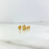 Topos Infinito 0.9gr Circones Blancos Oro Amarillo*
