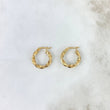Candongas Valen 1.55gr / 1.8cm / Rayadas Entorchadas Oro Amarillo