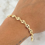Pulso GC 5.55gr / 20cm / 6.4mm Liso Oro Amarillo 18K