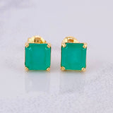 Topos Cuadrados Esmeralda 39pts 2.45g / 8.7mm Oro Amarillo 18K