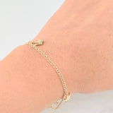 Pulso Coronas Esmeraldas 25pts 3.8g / 20.4cm / 2.1mm Oro Amarillo 18K