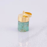 Dije Morralla Esmeralda 1.55g / 1.7cm Oro Amarillo 18K