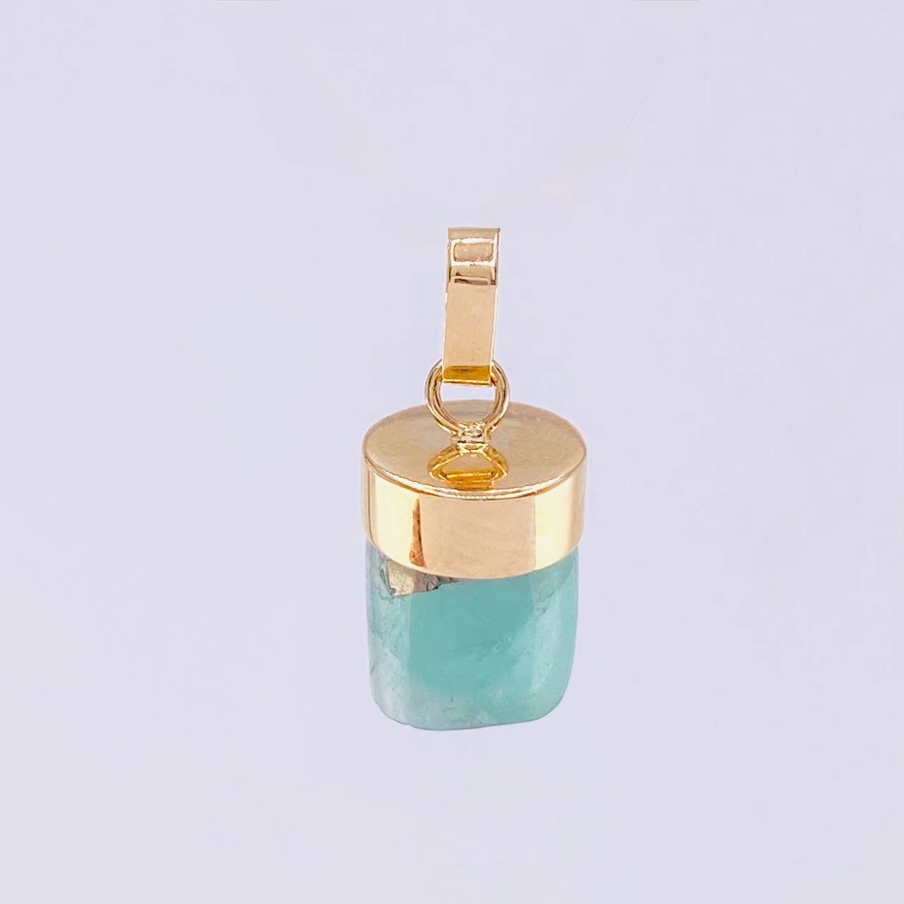 Dije Morralla Esmeralda 1.65g / 1.7cm Oro Amarillo 18K