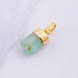 Dije Morralla Esmeralda 1.1g / 1.7cm Oro Amarillo 18K