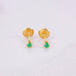 Topos Cuatro Garras Esmeraldas 17pts 0.65g / 2.2mm Oro Amarillo 18K