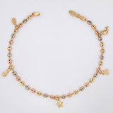 Tobillera GC 5.85gr / 25.7cm / 3.86mm Tres Oros 18K $