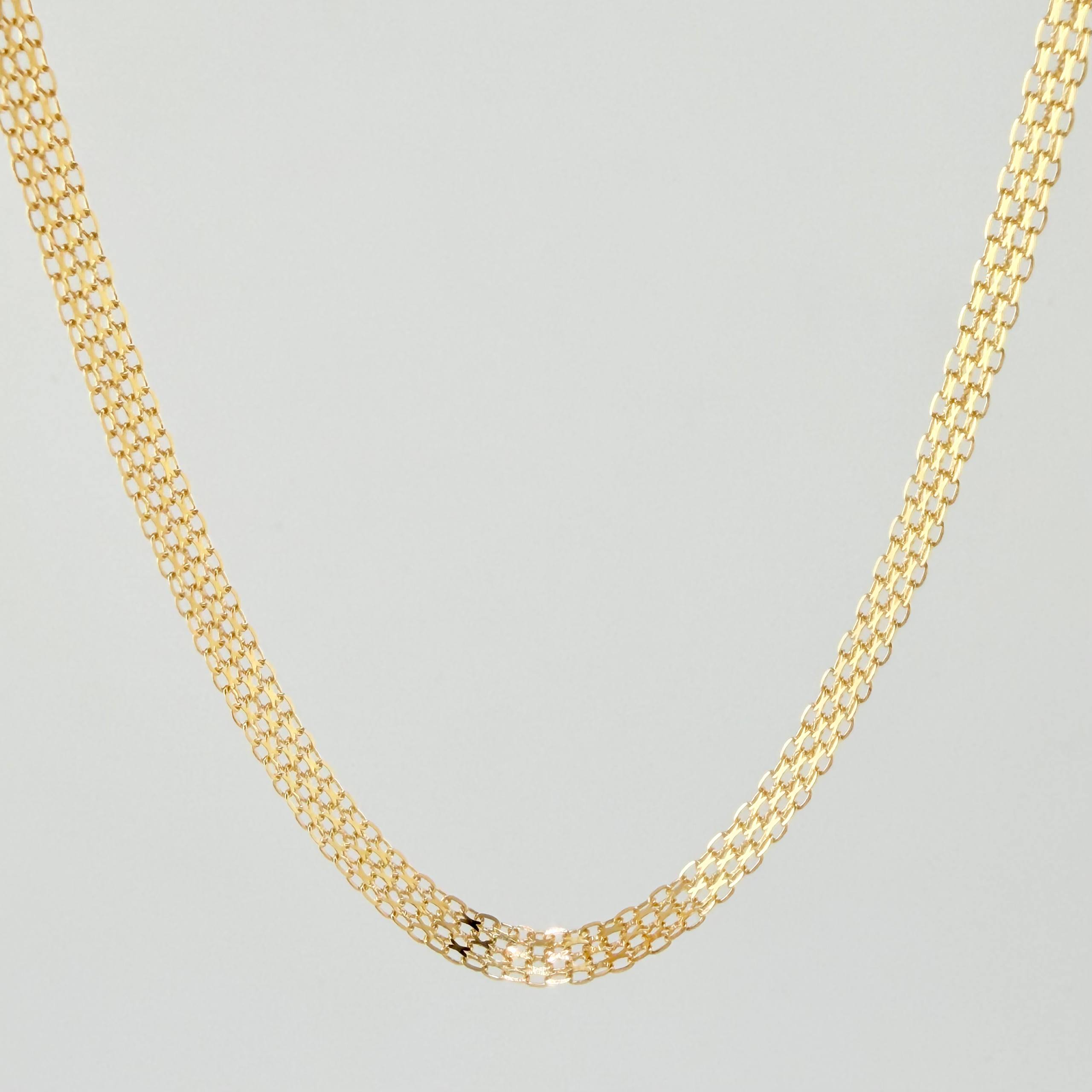 Cadena China 6gr / 60cm / 3.6mm Oro Amarillo +1 18K ©