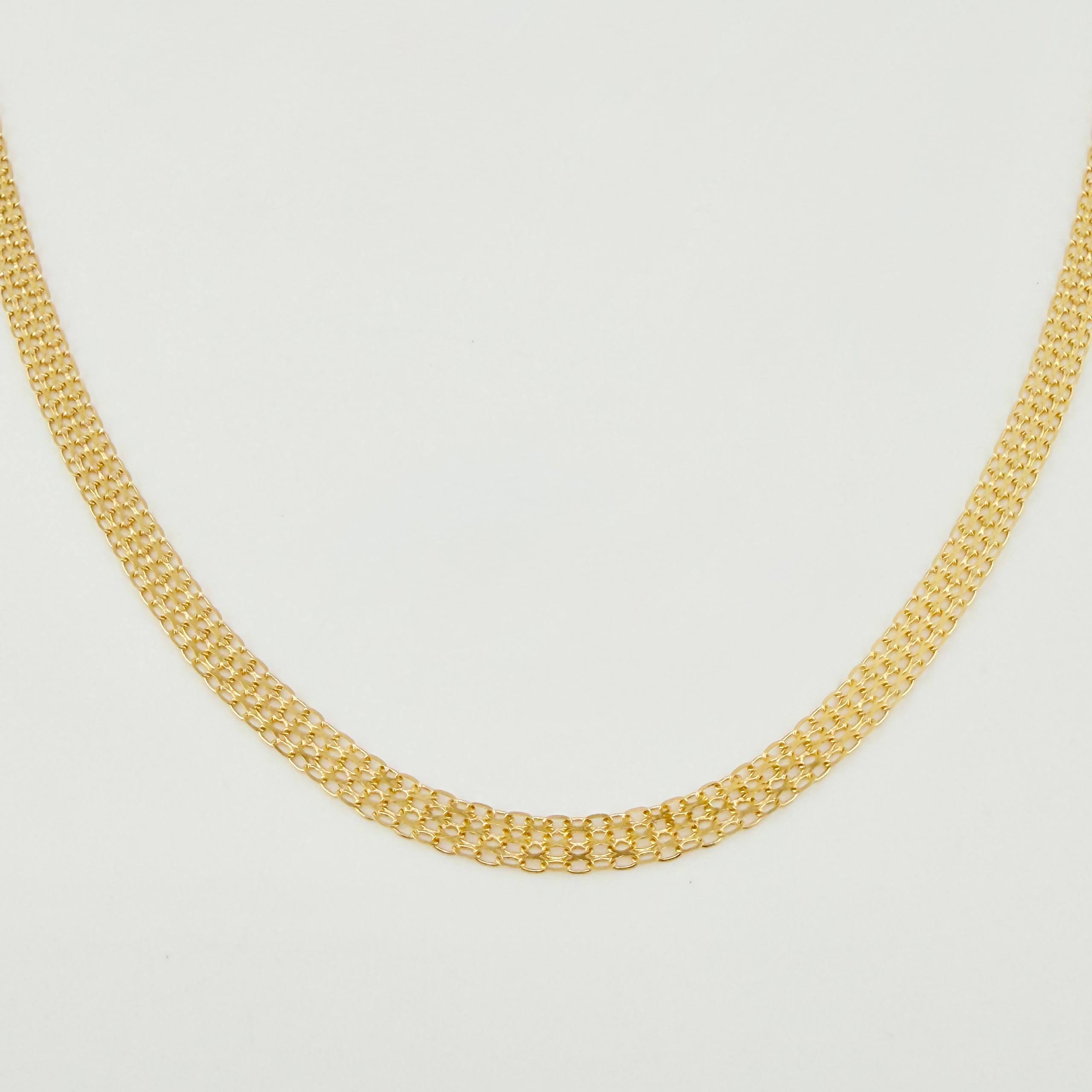 Cadena China 5.65gr / 60cm / 3.5mm Oro Amarillo +1 18K *