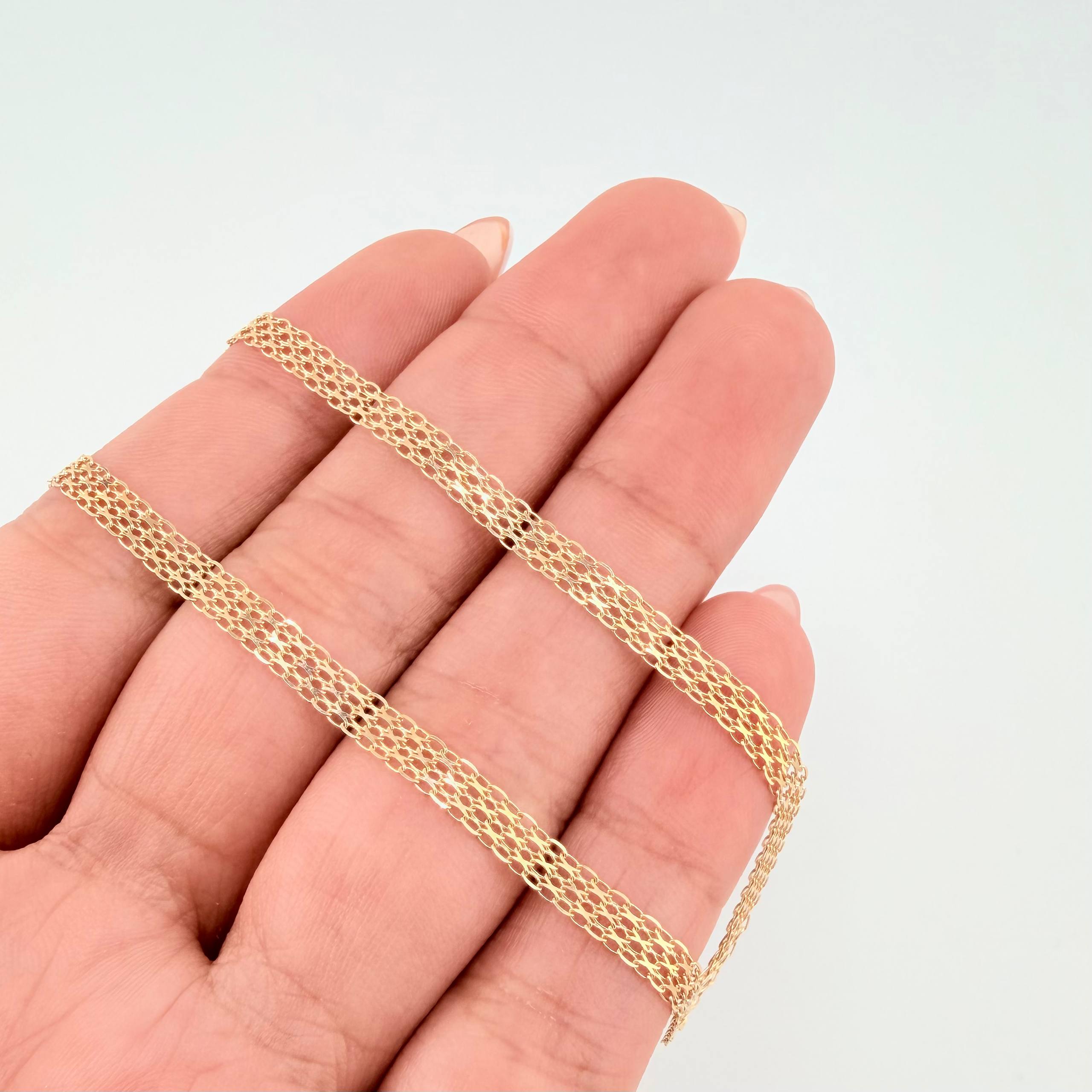 Cadena China 6gr / 60cm / 3.6mm Oro Amarillo +1 18K ©